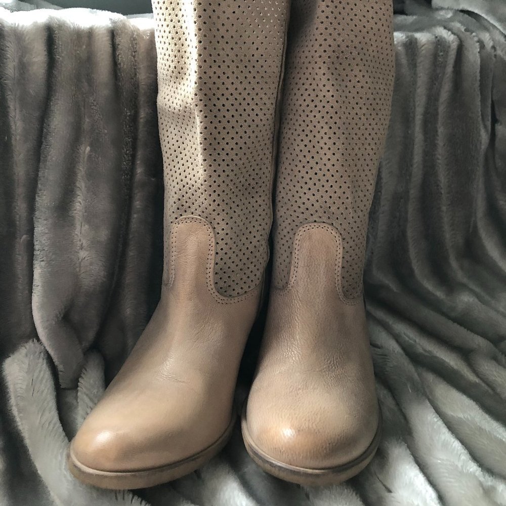 Joe Sanchez Soft leather natural boot